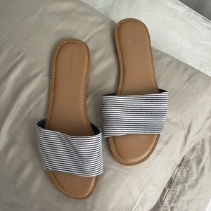 Striped Old Navy Slides